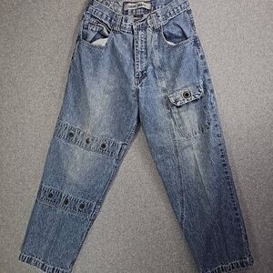 Ozoc Vintage Jeans High Rise 32x30 Muiltple Pockets  Utility (30x28)